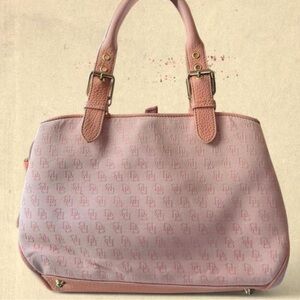 Dooney & Bourke Pink Monogram Shoulder Bag Y2K Style